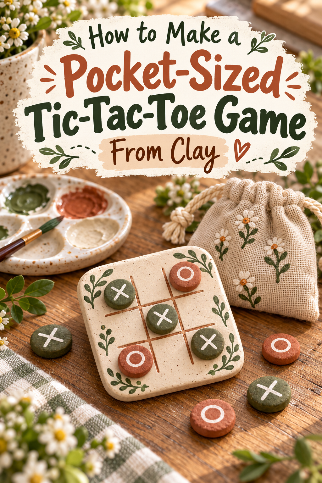 How to Make a Pocket-Sized Tic-Tac-Toe Game From Clay