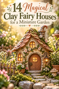 14 Magical Clay Fairy Houses for a Miniature Garden
