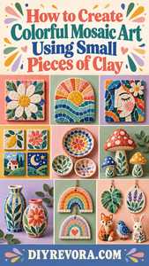 How to Create Colorful Mosaic Art Using Small Pieces of Clay