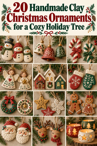 20 Handmade Clay Christmas Ornaments for a Cozy Holiday Tree